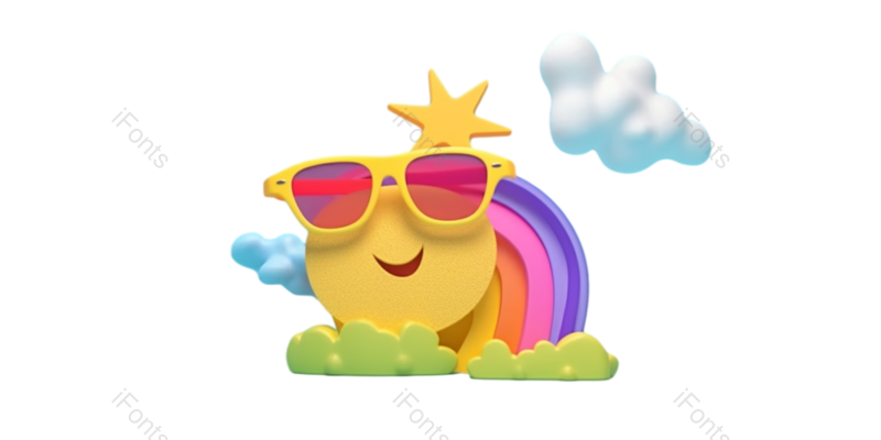 元素图片,卡通元素,夏天PNG,小草免抠素材